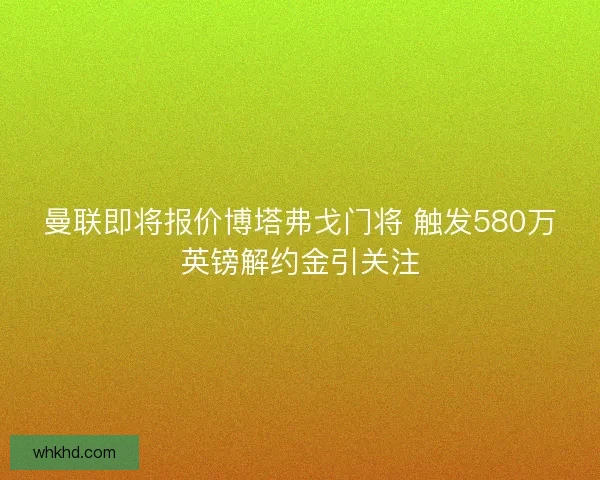 曼联即将报价博塔弗戈门将 触发580万英镑解约金引关注